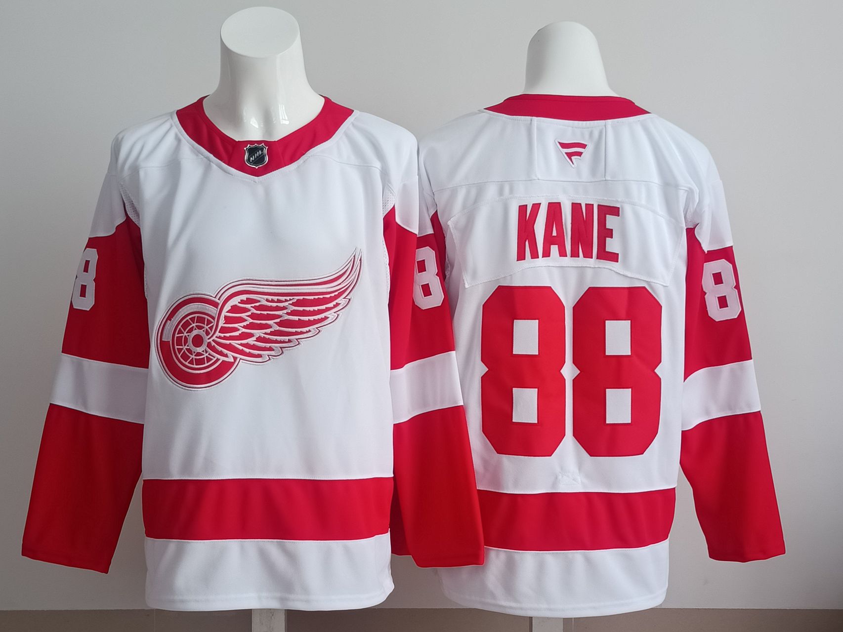 Men 2025 Detroit Red Wings #88 Kane White red NHL Jersey style 01